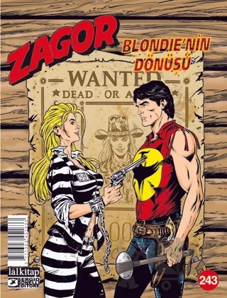 Zagor Sayı: 243 – Antonio Zamberletti – Lal Kitap kitap kapağı