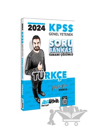 KPSS Genel Yetenek Türkçe Tamamı Çözümlü Soru Bankası – Mustafa Onur Bozkuş – HocaWebde Yayınları kitap kapağı