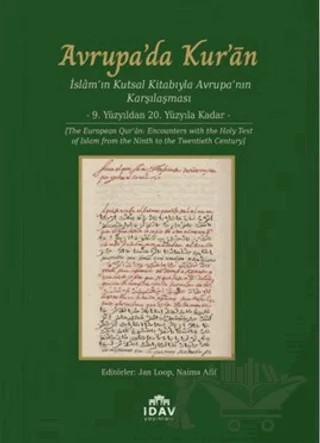 Avrupa'da Kur'an – Jan Loop, Naima Afif – İDAV Yayınları kitap kapağı