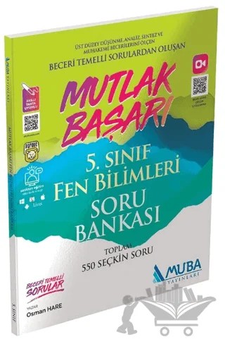 5. Sınıf Mutlak Başarı Fen Bilimleri Soru Bankası Muba Yayınları – Osman Hare – Muba Yayınları kitap kapağı