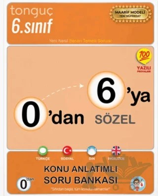 0'dan 6'ya Sözel Konu Anlatımlı Soru Bankası – Kolektif – Tonguç Akademi kitap kapağı