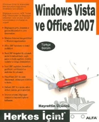 Windows Vista ve Office 2007 – Hayrettin Üçüncü – Alfa Yayınları kitap kapağı