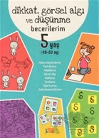 Dikkat Görsel Algı ve Düşünme Becerilerim 5 Yaş – Berkay Dinç Deligöz – Minik Ada kitap kapağı