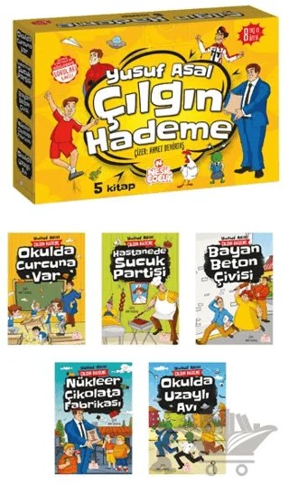 Çılgın Hademe Seti (5 Kitap-Soru Kitapçığı) – Yusuf Asal – Nesil Çocuk Yayınları kitap kapağı
