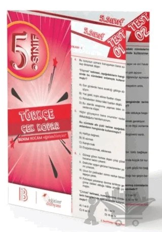 5. Sınıf Türkçe Çek Kopar Yaprak Test – Kolektif – Benim Hocam Yayınları kitap kapağı