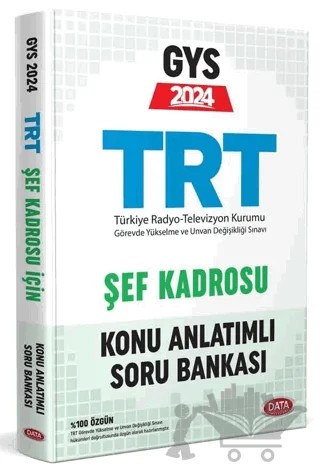 TRT Şef Kadrosu İçin GYS Konu Anlatımlı Soru Bankası – Kolektif – Data Yayınları kitap kapağı