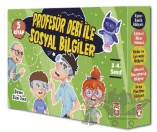 Profesör Debi İle Sosyal Bilgiler Seti (5 Kitap) – Birsen Ekim Özen – Timaş Çocuk kitap kapağı