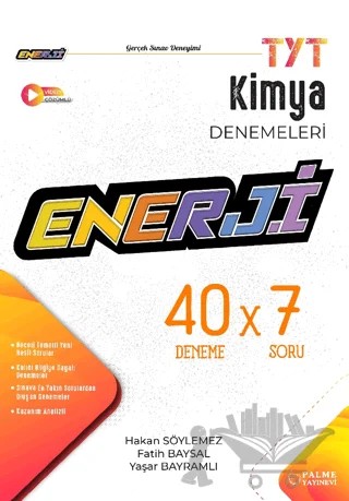 TYT Enerji Kimya 40 X 7 Deneme Kitabı – Hakan Söylemez, Fatih Baysal, Yaşar Bayramlı – Palme Yayınları kitap kapağı