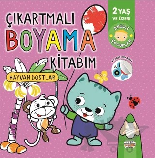Çıkartmalı Boyama Kitabım-hayvan Dostlar – Kolektif – 0-6 Yaş Yayınları kitap kapağı