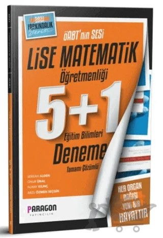 2021 ÖABT Lise Matematik 5+1 Çözümlü Deneme Sınavı – Kolektif – Paragon Yayıncılık kitap kapağı