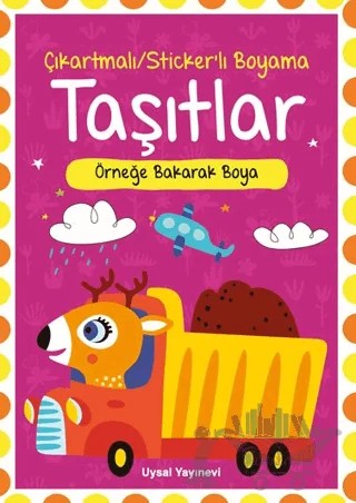 Çıkartmalı Stickerli Taşıtlar Boyama Kitabı – Ferhat Çınar – Uysal Yayınevi kitap kapağı