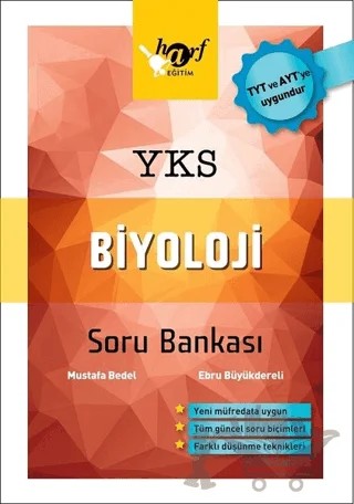 2018 YKS Biyoloji Soru Bankası – Ebru Büyükdereli, Mustafa Bedel – Harf Eğitim Yayıncılık kitap kapağı