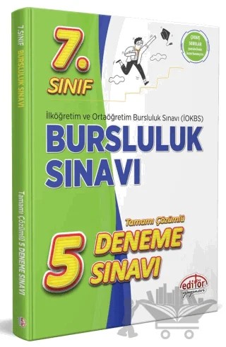 7. Sınıf Bursluluk Sınavı Çözümlü 5 Deneme Sınavı – Kolektif – Editör Yayınevi kitap kapağı