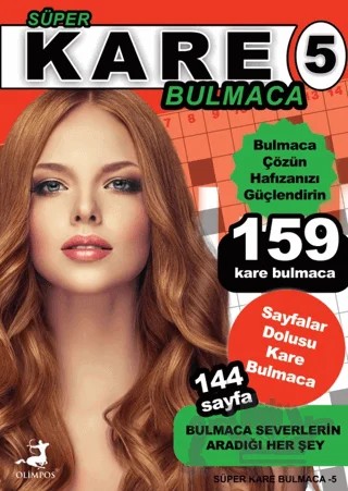 Süper Kare Bulmaca 5 – Bertan Kodamanoğlu – Olimpos Yayınları kitap kapağı
