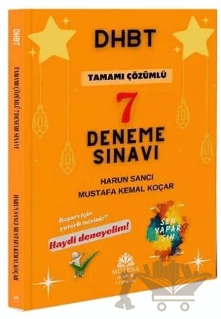 DHBT 7 Deneme Çözümlü – Harun Sancı – Mutena Yayınları kitap kapağı
