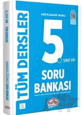 5. Sınıf VIP Tüm Dersler Soru Bankası – Kolektif – Editör Yayınevi kitap kapağı
