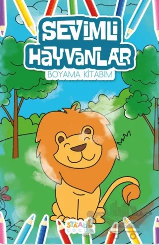 Sevimli Hayvanlar Boyama Kitabım – Kolektif – Staau Çocuk kitap kapağı