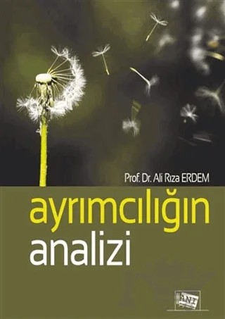 Ayrımcılığın Analizi – Ali Rıza Erdem – Anı Yayıncılık kitap kapağı