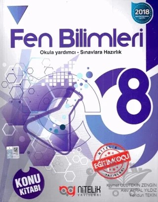 8. Sınıf Fen Bilimleri Konu Kitabı – Kıymet Ulutekin Zengin, Alev Ayral Yıldız, Feridun Tekin – Nitelik Yayınları - Bayilik kitap kapağı