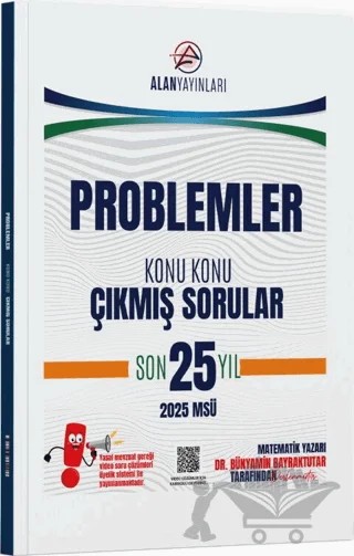 TYT MSÜ Problemler Konu Konu Çıkmış Sorular Son 25 Yıl – Kolektif – Alan Yayınları kitap kapağı