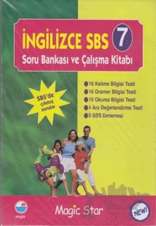 İngilizce SBS 7 - Soru Bankası ve Çalışma Kitabı – Kolektif – Engin Yayınevi kitap kapağı