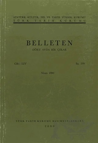 Belleten Sayı: 209 Cilt: 54 – Türk Tarih Kurumu Yayınları kitap kapağı