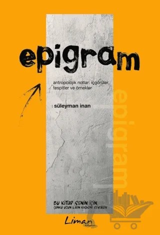 Epigram – Süleyman İnan – Liman Kitaplar kitap kapağı