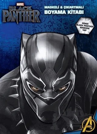 Marvel Black Panther Maskeli ve Çıkartmalı Boyama Kitabı – Kolektif – Beta Kids kitap kapağı