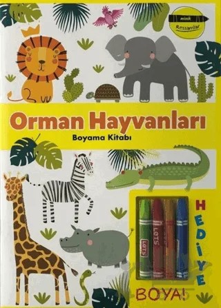 Orman Hayvanları Boyama Kitabı - Minik Ressamlar – Kolektif – Doğan Egmont Yayıncılık kitap kapağı