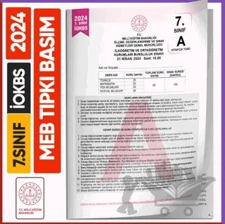 7. Sınıf İOKBS BURSLULUK MEB Tıpkı Basım Çıkmış Soru Kitapçığı Video/PDF Çözümlü Türkiye Geneli – Kolektif – Karakutu Yayın kitap kapağı