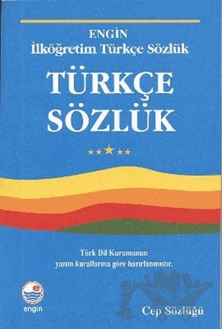 İlköğretim Türkçe Sözlük (Cep Sözlüğü) – Cahit Kavcar – Engin Yayınevi kitap kapağı