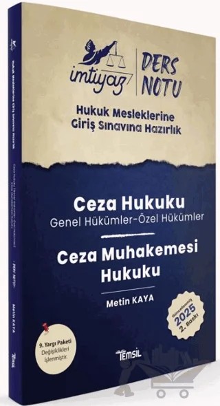 İmtiyaz HMGS Ceza Hukuku & Ceza Muhakemesi Hukuku Ders Notları – Metin Kaya, İbrahim Akdoğan – Temsil Kitap kitap kapağı