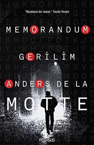 Memorandum – Anders de la Motte – Pegasus Yayınları kitap kapağı