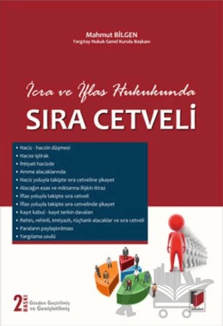 İcra ve İflas Hukukunda Sıra Cetveli – Mahmut Bilgen – Adalet Yayınevi kitap kapağı
