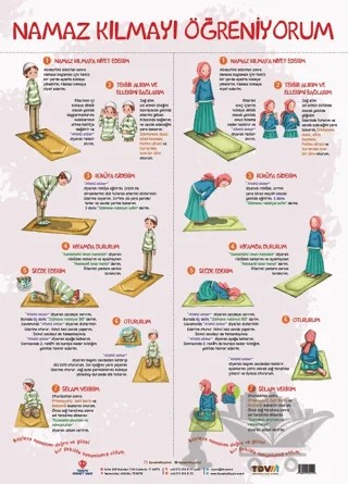 Namaz Kılmayı Öğreniyorum - 50x70 Poster – Kolektif – Türkiye Diyanet Vakfı Yayınları kitap kapağı