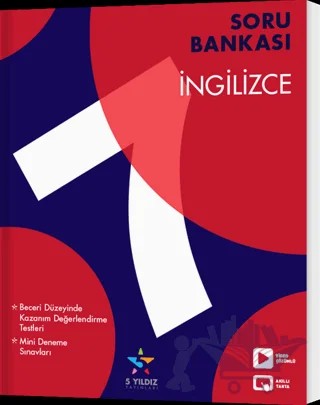 7. Sınıf İngilizce Soru Bankası – Kolektif – 5 Yıldız Yayınları kitap kapağı