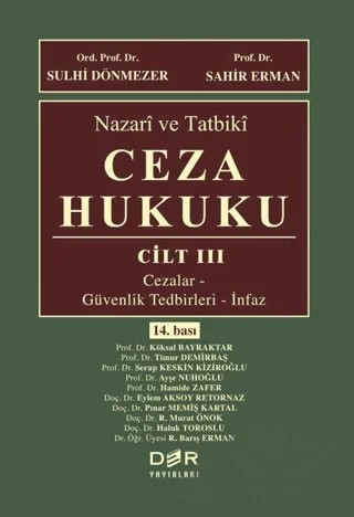 Nazari ve Tatbiki Ceza Hukuku Cilt: 3 – Kolektif – Der Yayınları kitap kapağı
