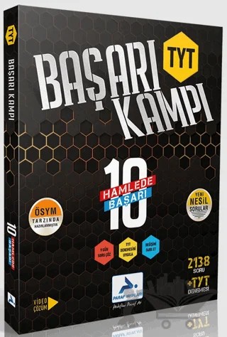 Paraf TYT Başarı Kampı 10 Hamlede Başarı – Kolektif – Paraf Yayınları kitap kapağı