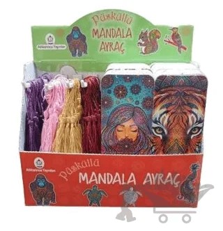 Püsküllü Mandala Ayraç Yetişkinler İçin (400'lü Set) – Kolektif – Atlı Karınca Yayınları kitap kapağı
