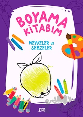Boyama Kitabım – Meyveler ve Sebzeler – Kolektif – Erdem Çocuk kitap kapağı