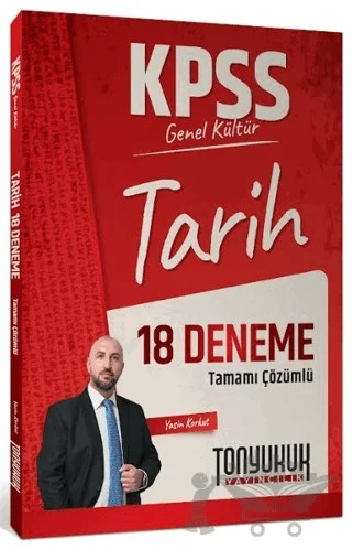 KPSS Genel Kültür Tarih Tamamı Çözümlü 18 Deneme – Kolektif – Tonyukuk Yayıncılık kitap kapağı