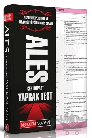 2019 ALES Çek Kopar Yaprak Test – Kolektif – Pegem Akademi Yayıncılık kitap kapağı