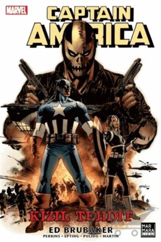 Captain America - Kızıl Tehdit – Ed Brubaker – Marmara Çizgi kitap kapağı