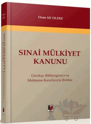 Sınai Mülkiyet Kanunu – Ozan Ali Yıldız – Adalet Yayınevi kitap kapağı