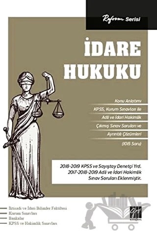 Reform Serisi İdare Hukuku – Kolektif – Gazi Kitabevi kitap kapağı