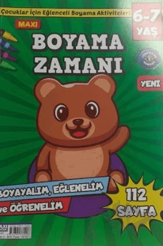 Maxi Boyama Zamanı 6-7 Yaş – Maxi Yayıncılık kitap kapağı