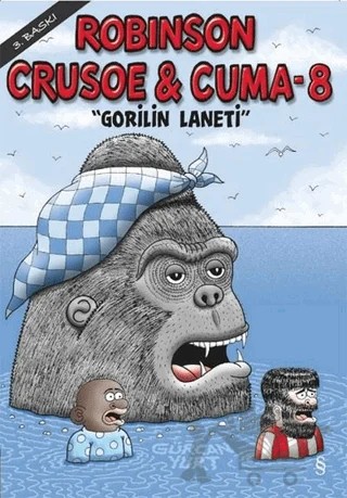 Robinson Crusoe ve Cuma 8 - Gorilin Laneti – Gürcan Yurt – Everest Yayınları kitap kapağı