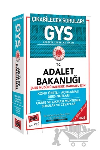 Yargı Yayınları 2023 Adalet Bakanlığı GYS Şube Müdürü (Merkez) Kadrosu İçin Konu Özetli Ders Notları ve Soru Bankası – Kolektif – Yargı Yayınevi kitap kapağı