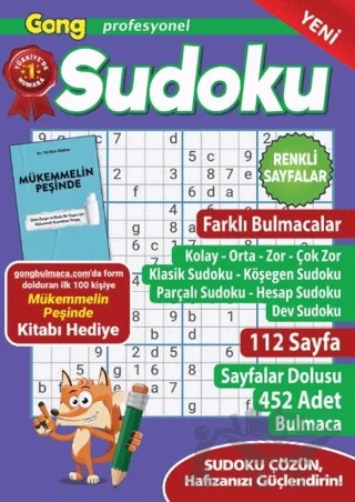 Gong Profesyonel Sudoku 14 – Bertan Kodamanoğlu – Maxi Yayıncılık kitap kapağı