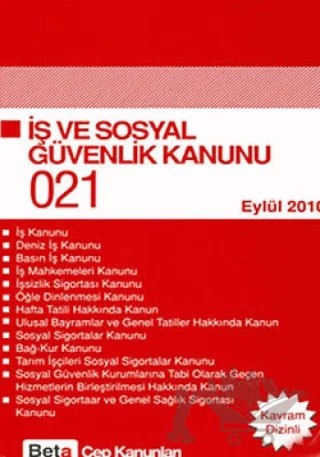 İş ve Sosyal Güvenlik Kanunu – Celal Ülgen – Beta Yayınevi kitap kapağı
